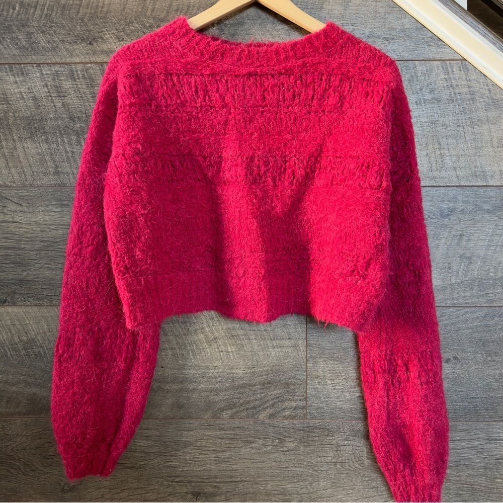 JOIE Blanche Crew Neck Knit Sweater in Red - Picture 2 of 6
